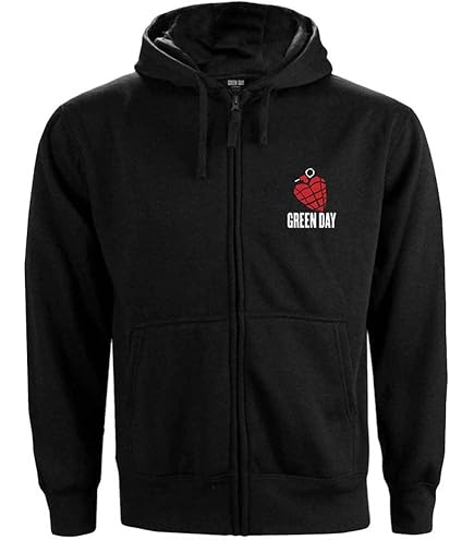 Amazon.com: Green Day Hoodie American Idiot Band Logo Official